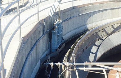 clarifier in water tank
