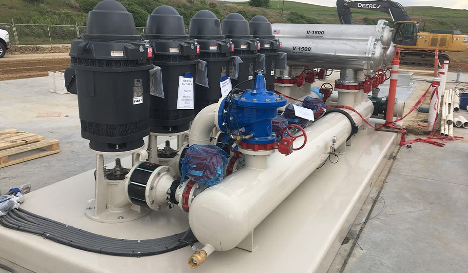 Pump repair on the agricultural irrigation system