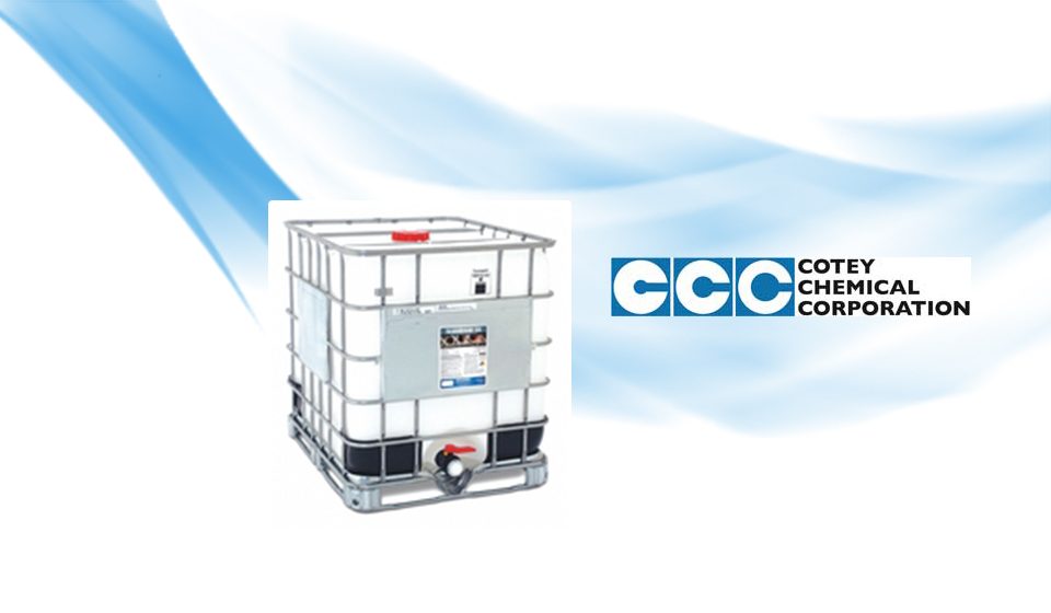 1000L Intermediate Bulk Container (IBC) with cotey chemical corporation logo